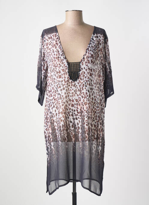 Robe de plage marron MIRADONNA pour femme