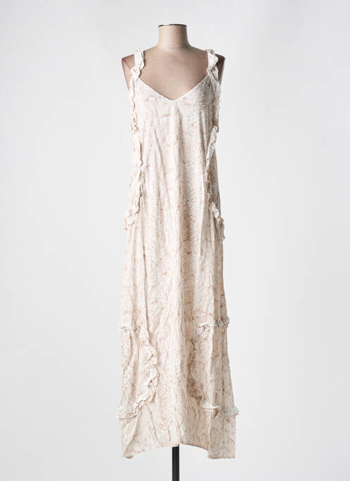 Robe longue beige PILYQ pour femme