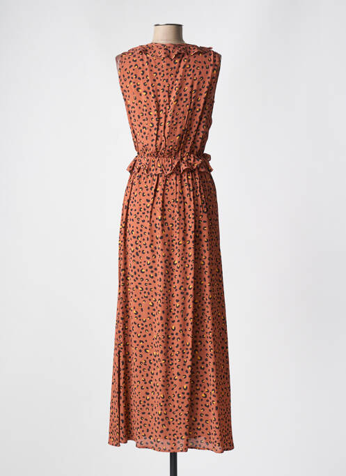 Robe longue marron CYELL pour femme