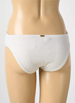 Bas de maillot de bain imprimé fantaisie culotte blanc LULI FAMA femme