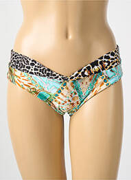 Bas de maillot de bain imprimé fantaisie culotte bleu LULI FAMA femme