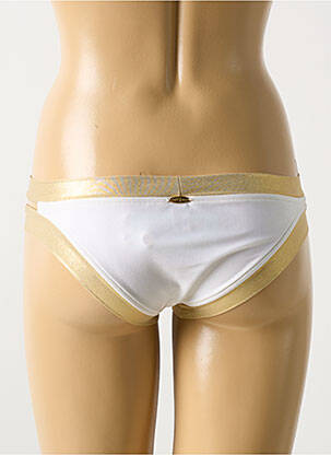 Bas de maillot de bain culotte culotte blanc LULI FAMA femme