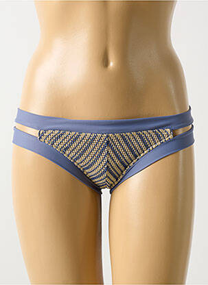 Bas de maillot de bain imprimé fantaisie culotte bleu LULI FAMA femme