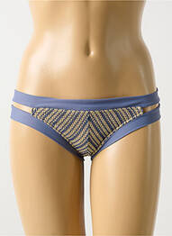 Bas de maillot de bain imprimé fantaisie culotte bleu LULI FAMA femme