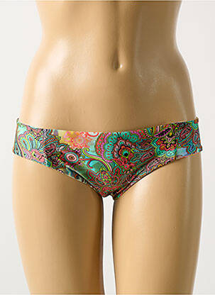 Bas de maillot de bain imprimé fantaisie culotte bleu LULI FAMA femme