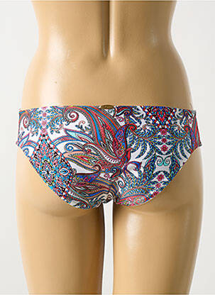 Bas de maillot de bain imprimé fantaisie culotte bleu LULI FAMA femme