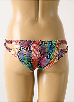 Bas de maillot de bain imprimé fantaisie culotte orange LULI FAMA femme