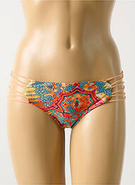 Bas de maillot de bain imprimé fantaisie orange LULI FAMA femme