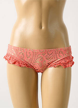 Bas de maillot de bain imprimé fantaisie culotte orange LULI FAMA femme