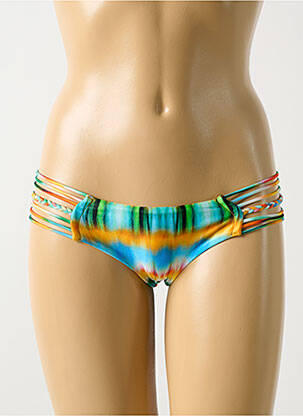 Bas de maillot de bain imprimé fantaisie culotte bleu LULI FAMA femme