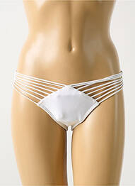 Bas de maillot de bain culotte culotte blanc LULI FAMA femme