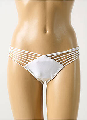 Bas de maillot de bain culotte culotte blanc LULI FAMA femme