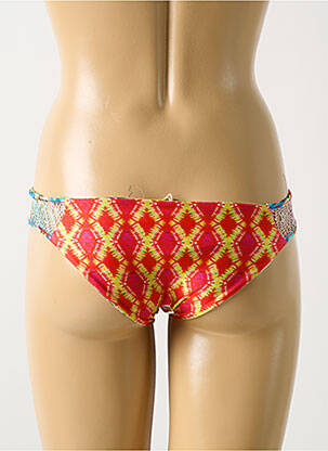 Bas de maillot de bain imprimé fantaisie culotte rouge LULI FAMA femme