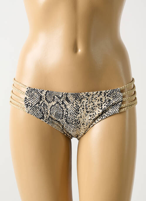 Bas de maillot de bain beige LULI FAMA pour femme