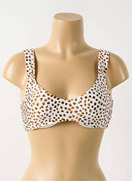 Haut de maillot de bain haut soutien-gorge emboitant haut soutien-gorge emboitant beige CYELL femme