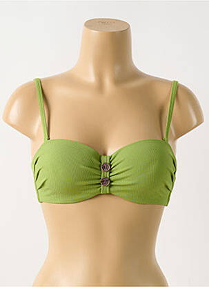 Haut de maillot de bain haut bandeau haut bandeau vert CYELL femme