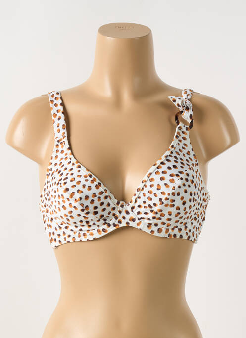 Haut de maillot de bain haut soutien-gorge emboitant haut soutien-gorge emboitant beige CYELL femme