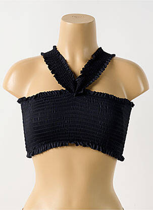 Haut de maillot de bain stretch noir MILONGA femme