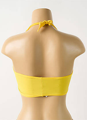 Haut de maillot de bain stretch brassieres jaune PILYQ femme