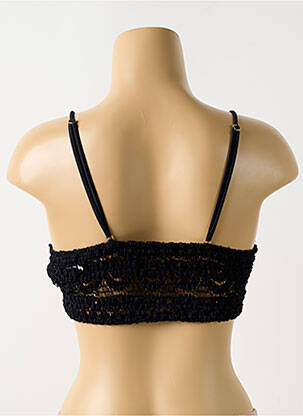 Haut de maillot de bain haut soutien-gorge emboitant haut soutien-gorge emboitant noir PILYQ femme