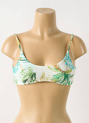 Haut de maillot de bain stretch haut soutien-gorge nageur vert PILYQ femme