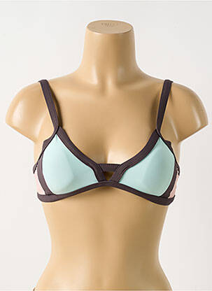 Haut de maillot de bain haut soutien-gorge avec mousse de rembourrage amovible haut soutien-gorge avec mousse de rembourrage amovible marron PILYQ femme