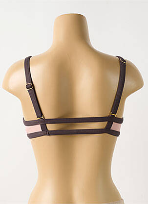 Haut de maillot de bain haut soutien-gorge avec mousse de rembourrage amovible haut soutien-gorge avec mousse de rembourrage amovible marron PILYQ femme