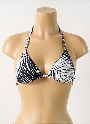 Haut de maillot de bain stretch haut soutien-gorge avec mousse de rembourrage amovible noir PILYQ femme