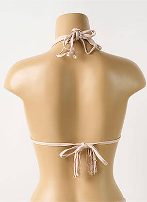 Haut de maillot de bain stretch haut soutien-gorge avec mousse de rembourrage amovible rose PILYQ femme