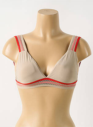 Haut de maillot de bain beige PILYQ pour femme