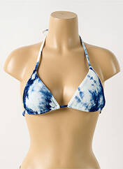 Haut de maillot de bain bleu PILYQ pour femme seconde vue