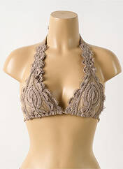 Haut de maillot de bain marron PILYQ pour femme seconde vue