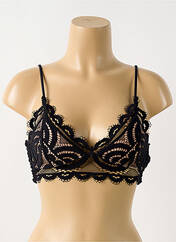 Haut de maillot de bain noir PILYQ pour femme seconde vue