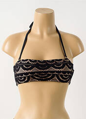 Haut de maillot de bain noir PILYQ pour femme seconde vue