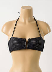 Haut de maillot de bain noir PILYQ pour femme seconde vue