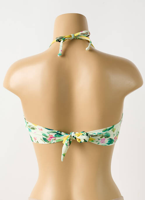 Haut de maillot de bain stretch haut bandeau vert PILYQ femme
