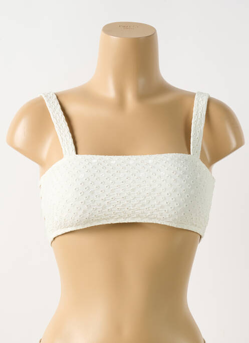 Haut de maillot de bain beige PILYQ pour femme