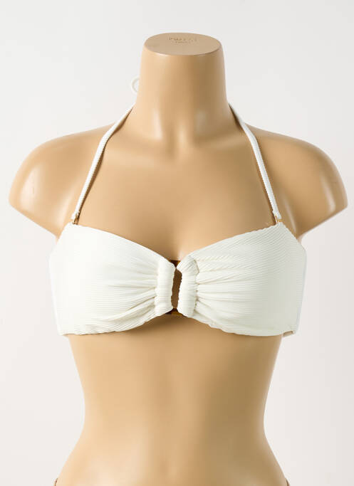 Haut de maillot de bain beige PILYQ pour femme