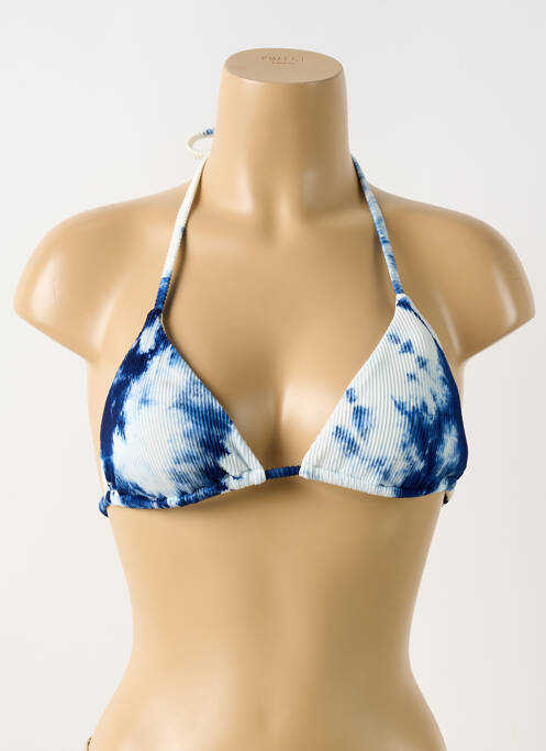 Haut de maillot de bain bleu PILYQ pour femme