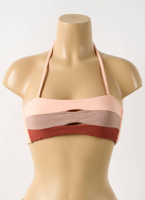 Haut de maillot de bain orange PILYQ pour femme