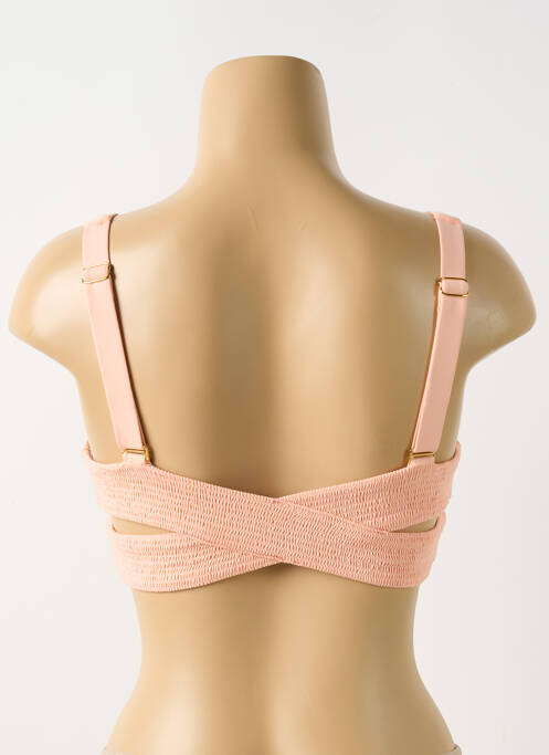 Haut de maillot de bain rose PILYQ pour femme