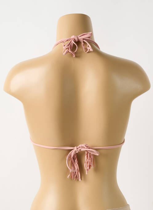 Haut de maillot de bain rose PILYQ pour femme