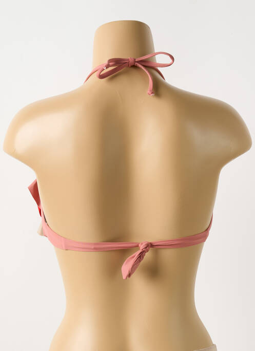 Haut de maillot de bain rose PILYQ pour femme