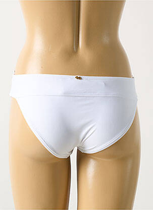Bas de maillot de bain stretch culotte blanc PILYQ femme