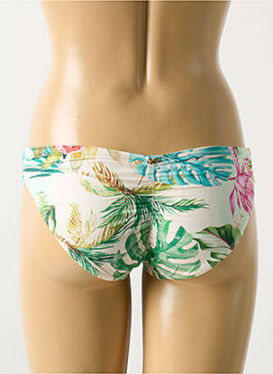 Bas de maillot de bain imprimé tie and dye culotte vert PILYQ femme