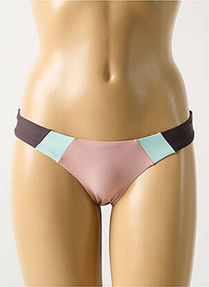 Bas de maillot de bain culotte culotte marron PILYQ femme