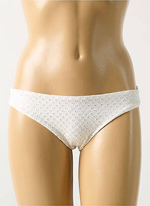 Bas de maillot de bain culotte culotte beige PILYQ femme