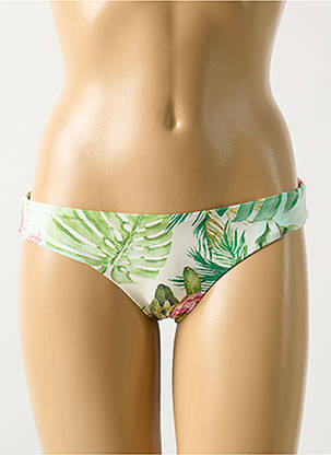 Bas de maillot de bain imprimé tie and dye culotte vert PILYQ femme