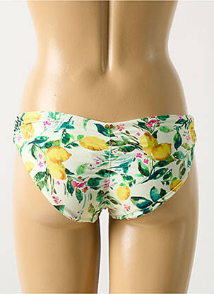 Bas de maillot de bain imprimé fantaisie culotte vert PILYQ femme
