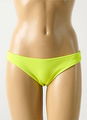 Bas de maillot de bain stretch culotte jaune PILYQ femme